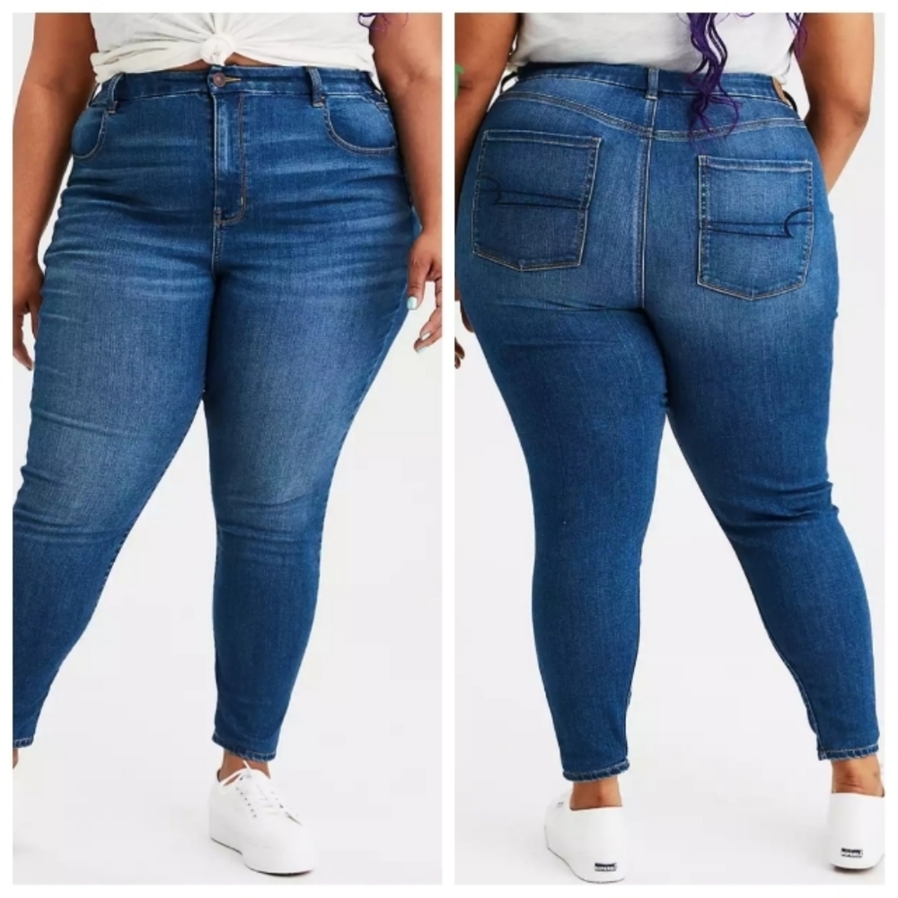 American Eagle Curvy High Rise Jeggings Jeans
